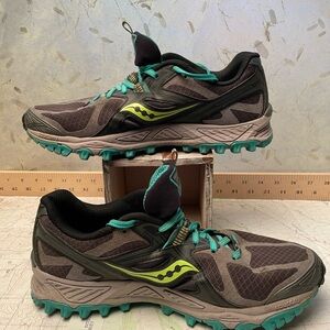 Saucony Women's Athletic Shoes - Black and Green